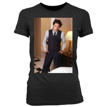 Adrien Brody Women's Junior Cut Crewneck T-Shirt