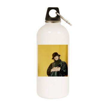 Adrien Brody White Water Bottle With Carabiner