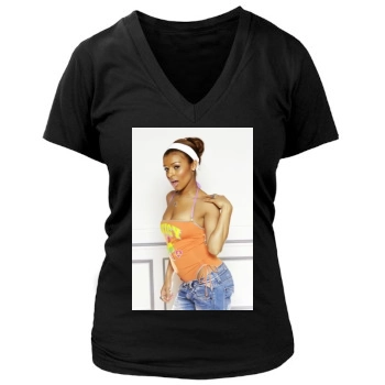 The Pussycat Dolls Women's Deep V-Neck TShirt