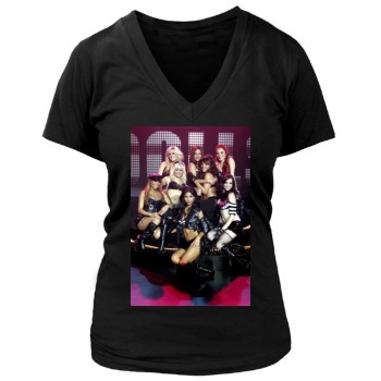 The Pussycat Dolls Women's Deep V-Neck TShirt