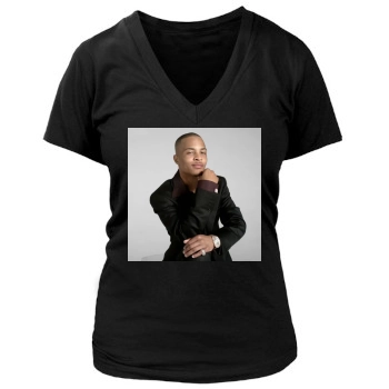 T.I. Women's Deep V-Neck TShirt