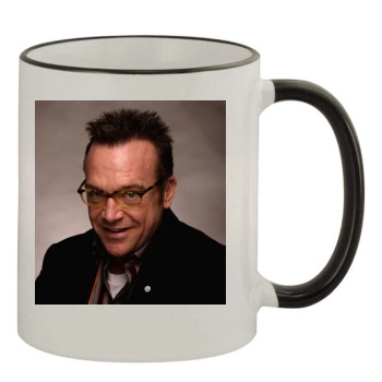 Tom Arnold 11oz Colored Rim & Handle Mug