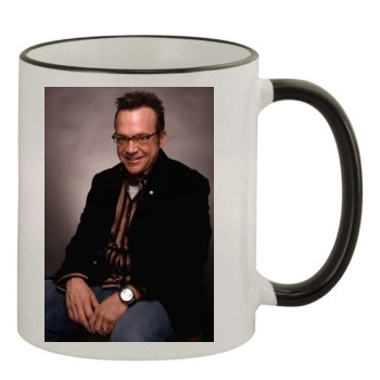 Tom Arnold 11oz Colored Rim & Handle Mug