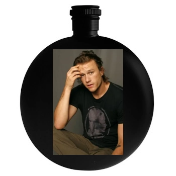 Heath Ledger Round Flask