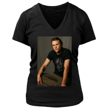 Heath Ledger Women's Deep V-Neck TShirt