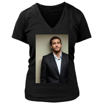 Jake Gyllenhaal Women's Deep V-Neck TShirt