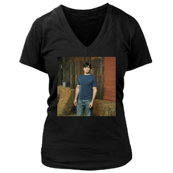 Tom Welling Women's Deep V-Neck TShirt