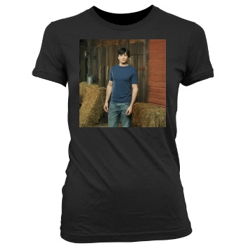 Tom Welling Women's Junior Cut Crewneck T-Shirt