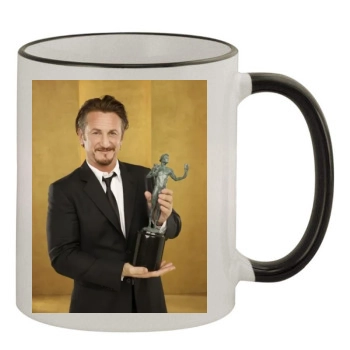 Sean Penn 11oz Colored Rim & Handle Mug