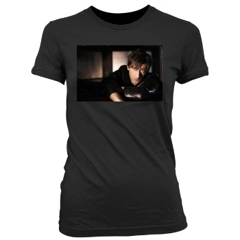 Adrien Brody Women's Junior Cut Crewneck T-Shirt