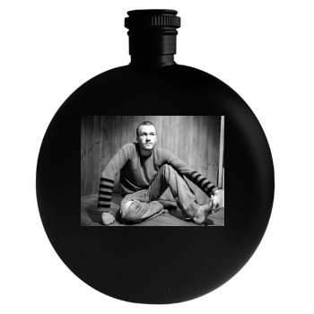 Heath Ledger Round Flask