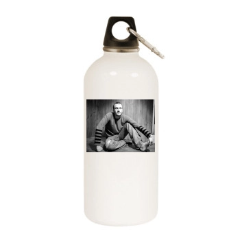 Heath Ledger White Water Bottle With Carabiner