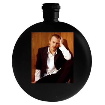 Heath Ledger Round Flask