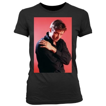 Hugh Jackman Women's Junior Cut Crewneck T-Shirt