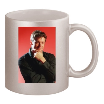 Hugh Jackman 11oz Metallic Silver Mug