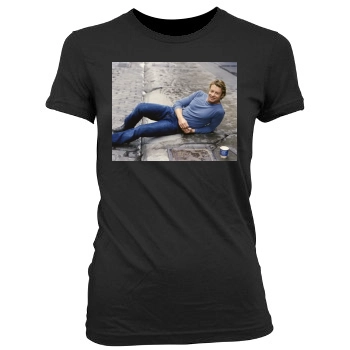 Simon Baker Women's Junior Cut Crewneck T-Shirt