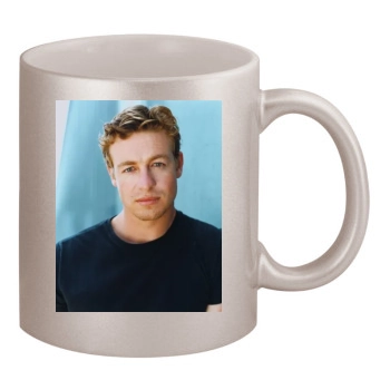 Simon Baker 11oz Metallic Silver Mug