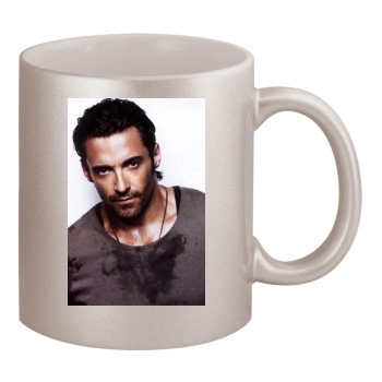 Hugh Jackman 11oz Metallic Silver Mug