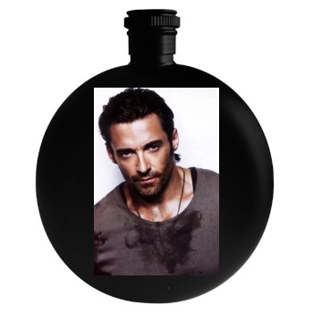 Hugh Jackman Round Flask