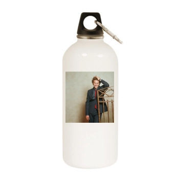 Heath Ledger White Water Bottle With Carabiner