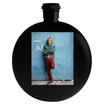 Heath Ledger Round Flask