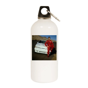 Tim Allen White Water Bottle With Carabiner