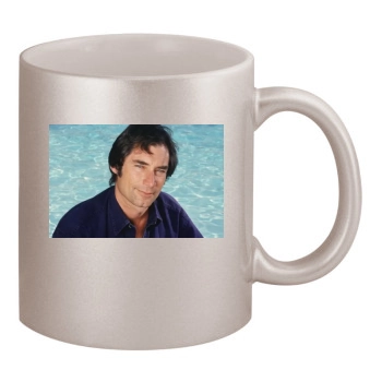 Timothy Dalton 11oz Metallic Silver Mug