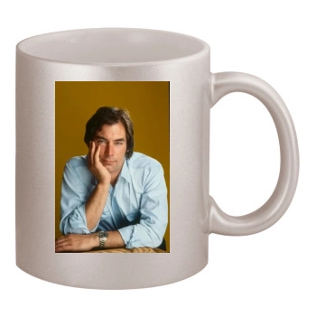 Timothy Dalton 11oz Metallic Silver Mug