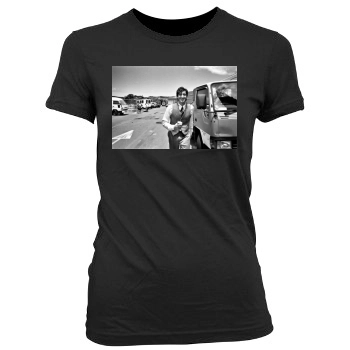 Adrien Brody Women's Junior Cut Crewneck T-Shirt