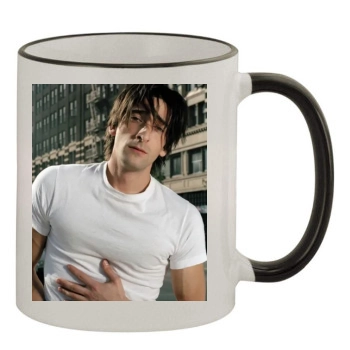 Adrien Brody 11oz Colored Rim & Handle Mug