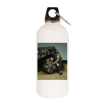 Adrien Brody White Water Bottle With Carabiner