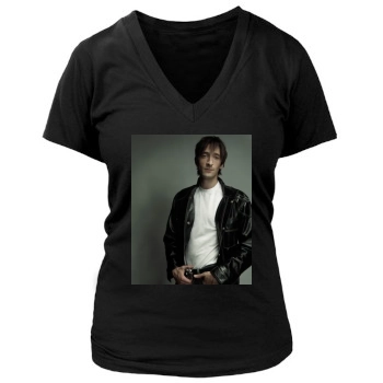 Adrien Brody Women's Deep V-Neck TShirt