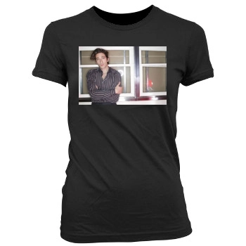 Adrien Brody Women's Junior Cut Crewneck T-Shirt