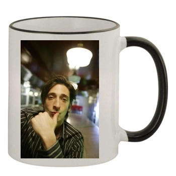 Adrien Brody 11oz Colored Rim & Handle Mug