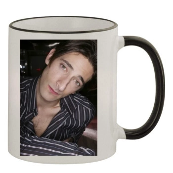 Adrien Brody 11oz Colored Rim & Handle Mug