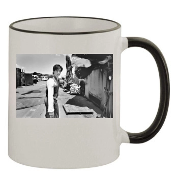 Adrien Brody 11oz Colored Rim & Handle Mug