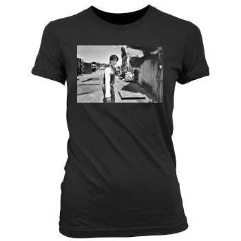 Adrien Brody Women's Junior Cut Crewneck T-Shirt