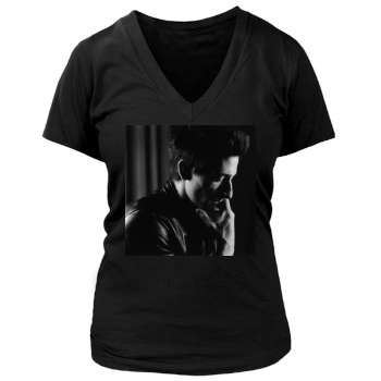 Adrien Brody Women's Deep V-Neck TShirt