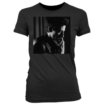 Adrien Brody Women's Junior Cut Crewneck T-Shirt