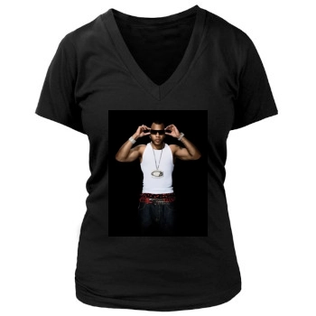 Flo Rida Women's Deep V-Neck TShirt