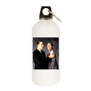 Hugh Laurie White Water Bottle With Carabiner