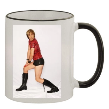 Sacha Baron Cohen 11oz Colored Rim & Handle Mug