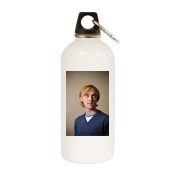 Tom Felton White Water Bottle With Carabiner