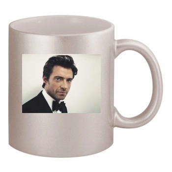 Hugh Jackman 11oz Metallic Silver Mug