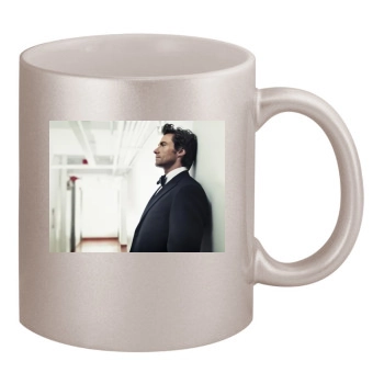 Hugh Jackman 11oz Metallic Silver Mug