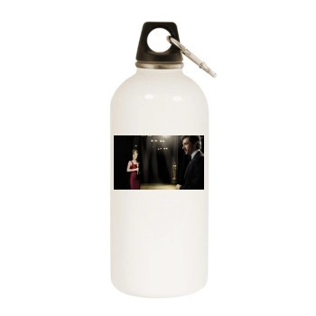 Hugh Jackman White Water Bottle With Carabiner