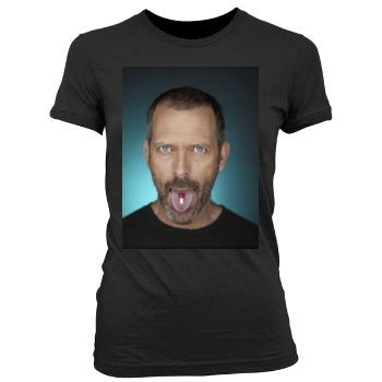 Hugh Laurie Women's Junior Cut Crewneck T-Shirt