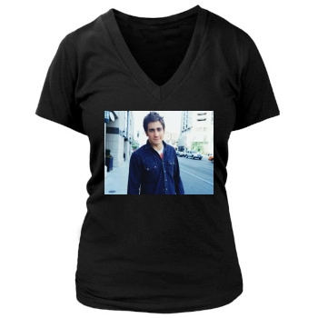 Jake Gyllenhaal Women's Deep V-Neck TShirt