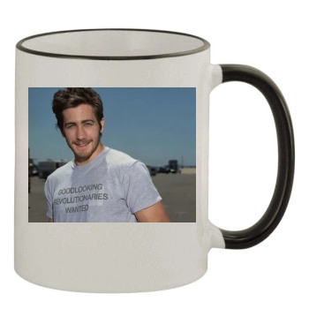 Jake Gyllenhaal 11oz Colored Rim & Handle Mug