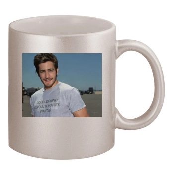 Jake Gyllenhaal 11oz Metallic Silver Mug